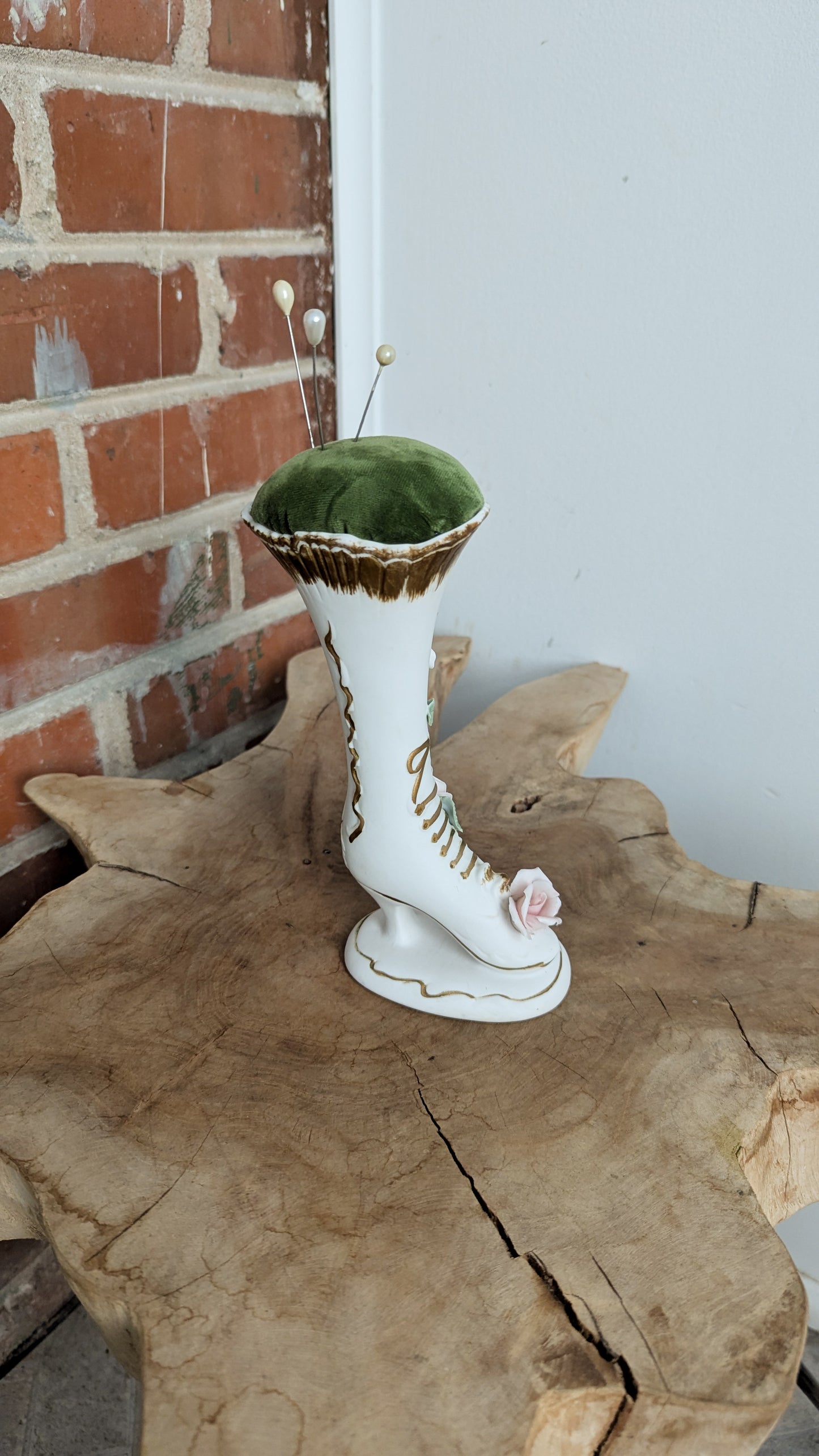 FANCY BOOT PINCUSHION