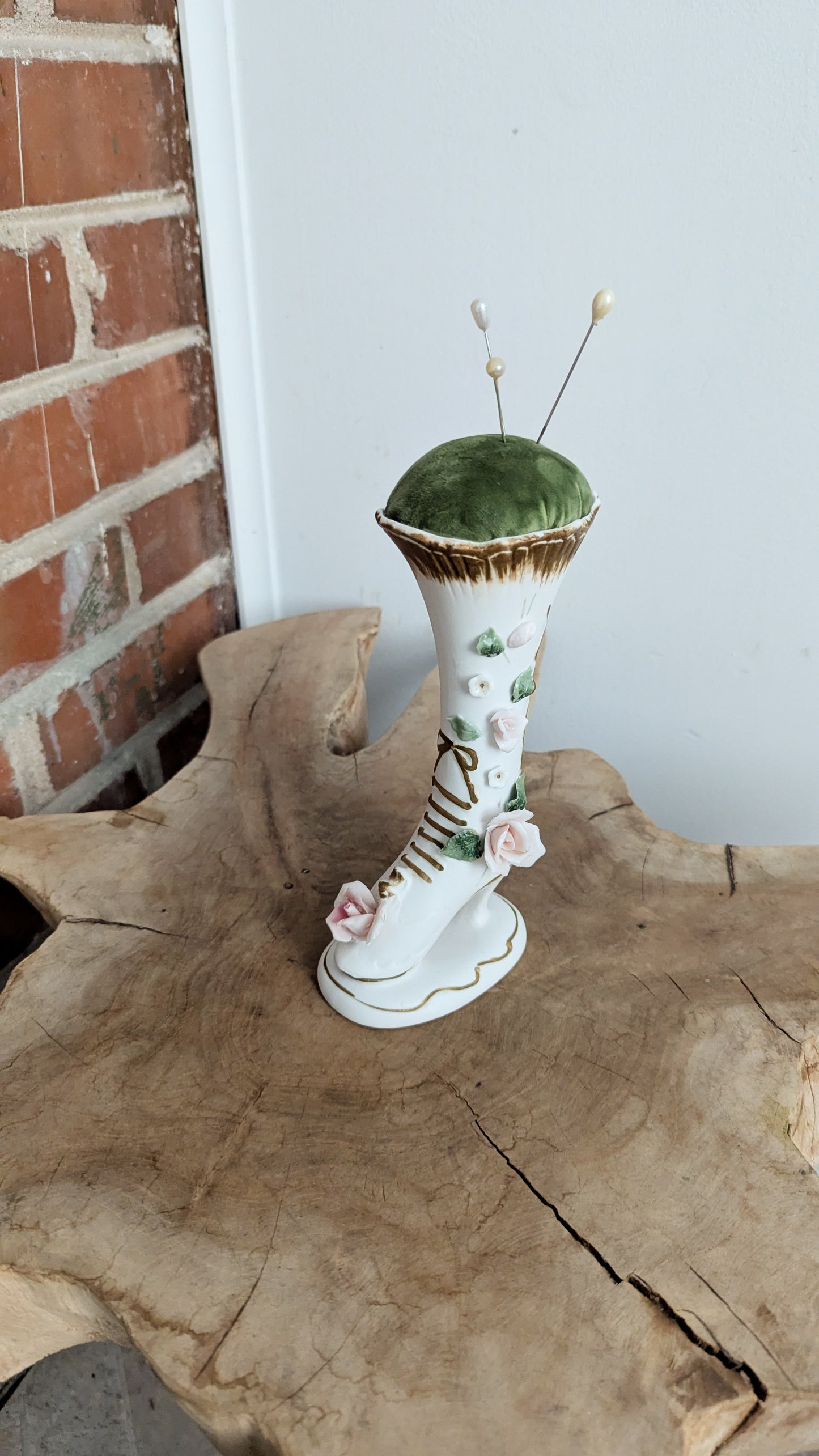 FANCY BOOT PINCUSHION