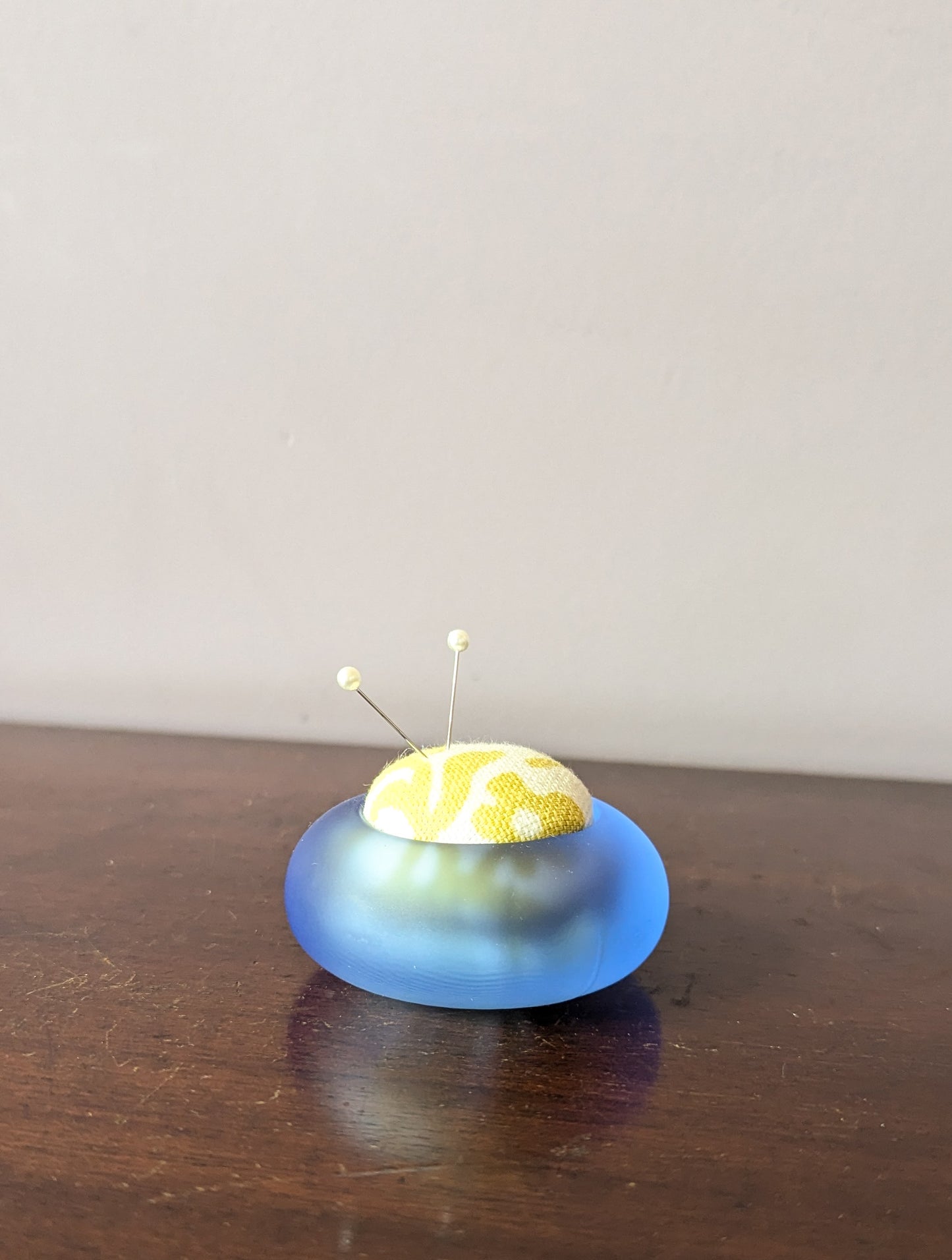 BLUE FROSTED PINCUSHION