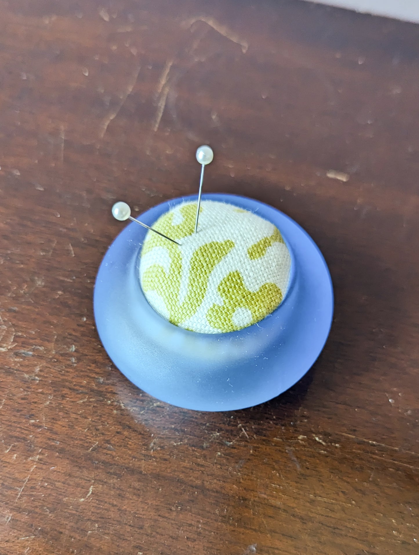 BLUE FROSTED PINCUSHION