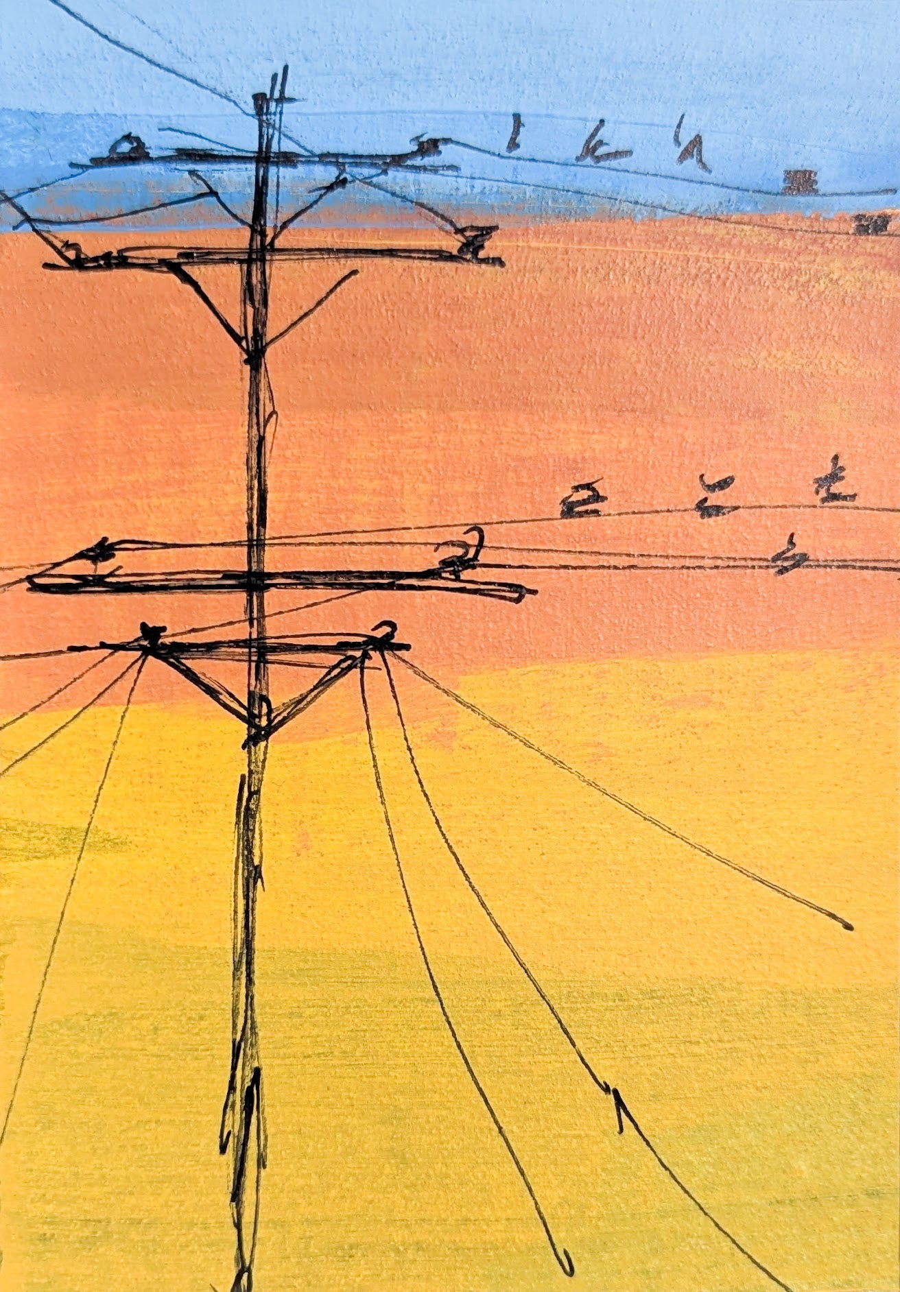 BIRDS ON A WIRE #9