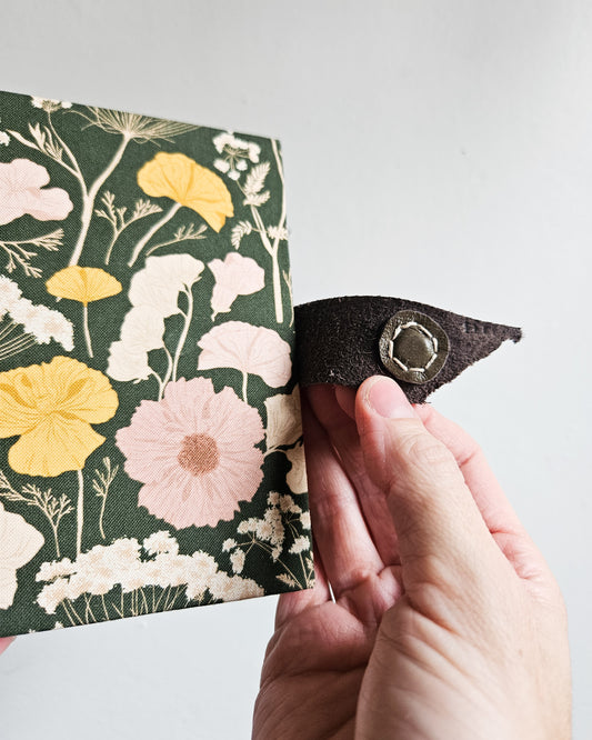 FLORAL AND LEATHER JOURNAL