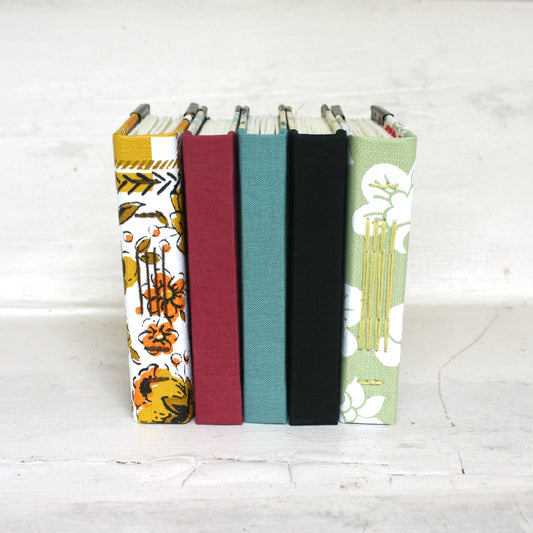 SMALL VINTAGE WALLPAPER JOURNALS