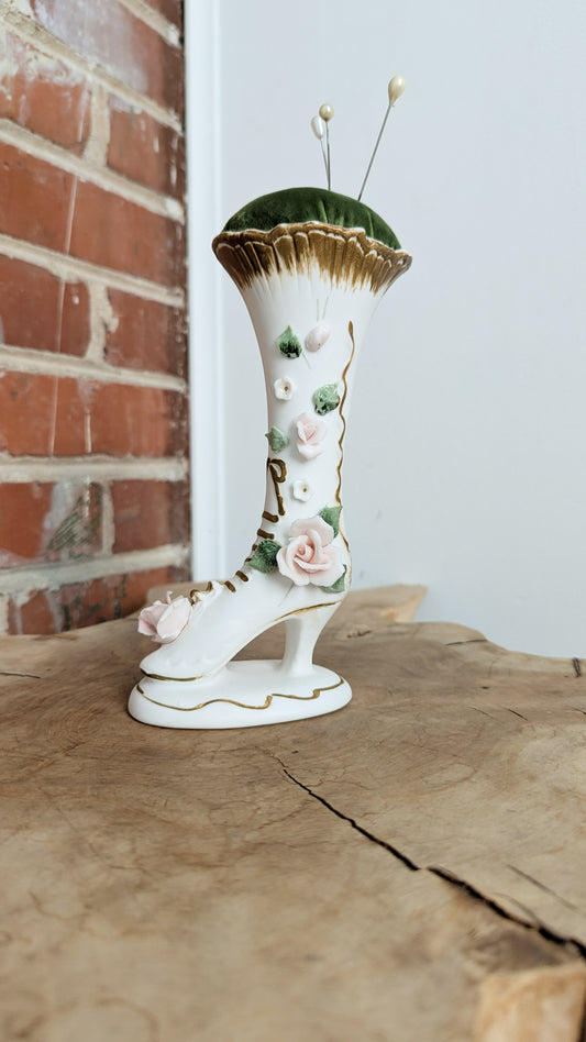 FANCY BOOT PINCUSHION