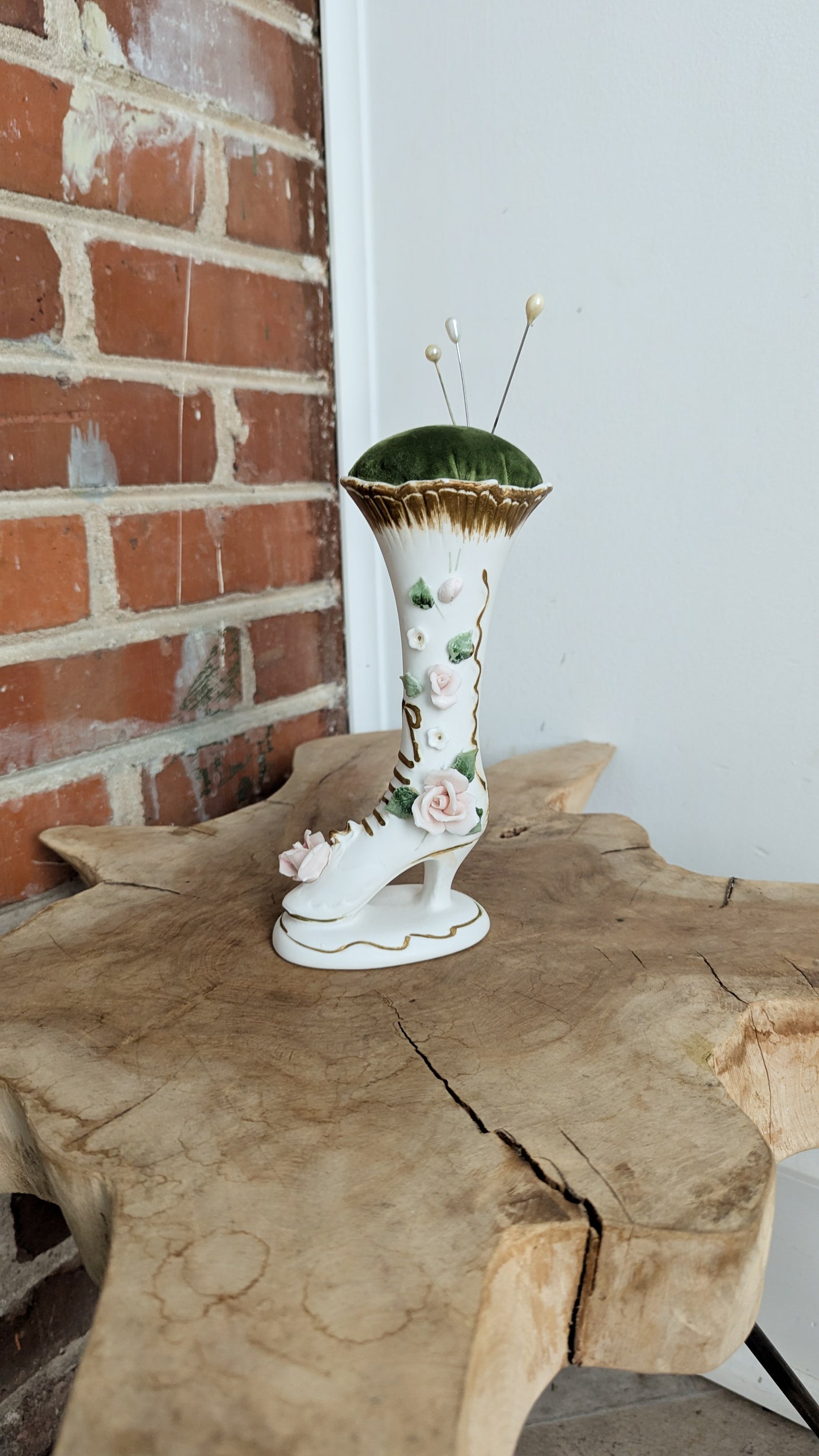 FANCY BOOT PINCUSHION