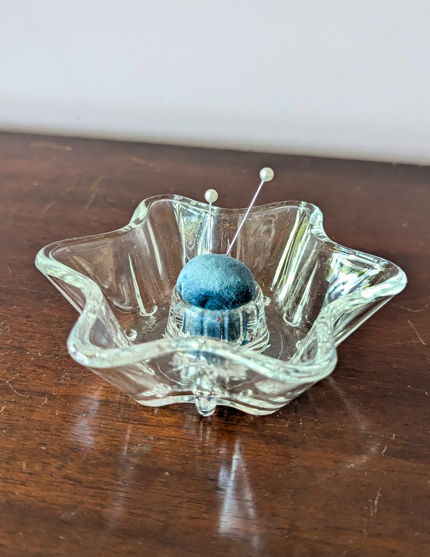 CRYSTAL CANDLEHOLDER PINCUSHION