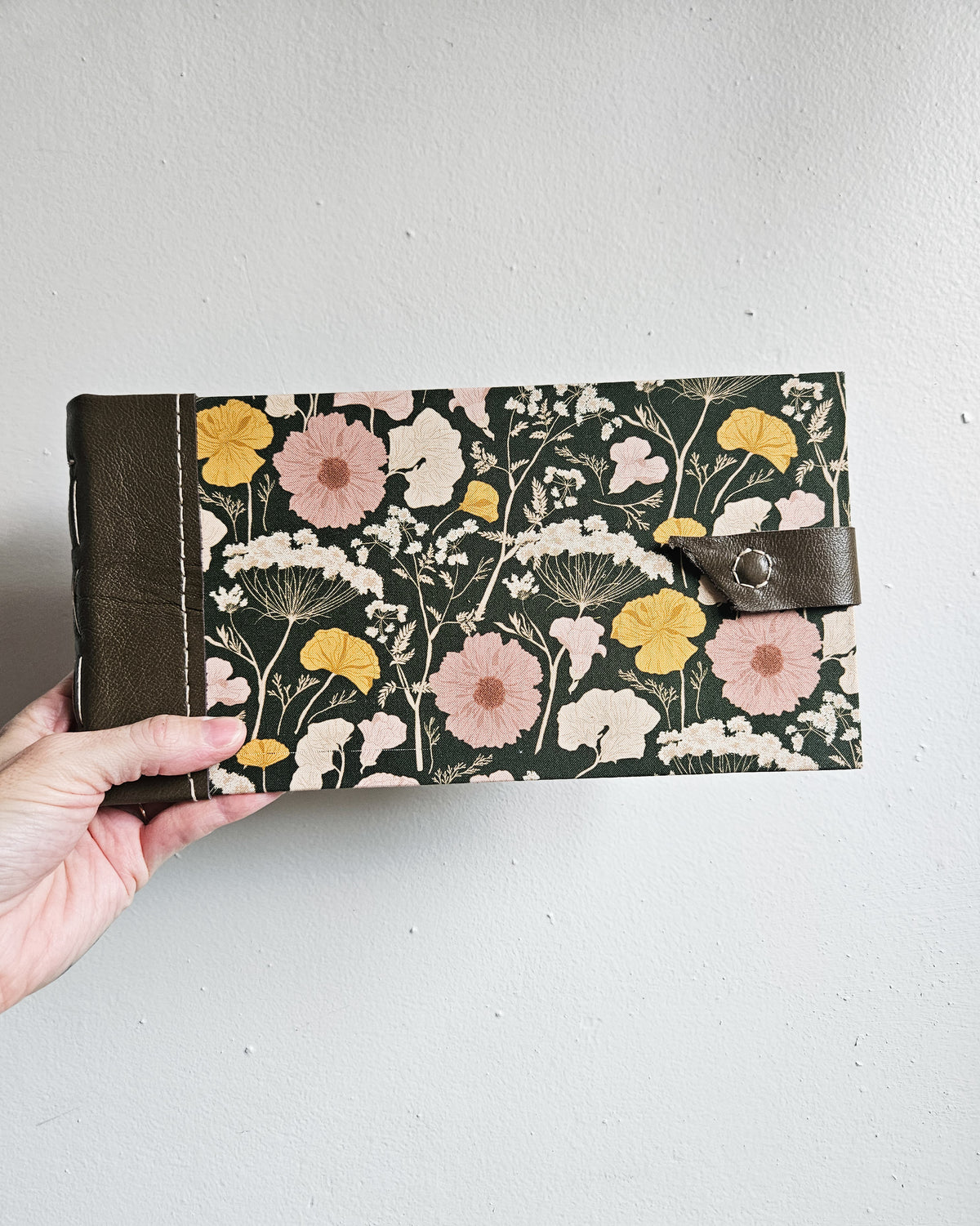 FLORAL AND LEATHER JOURNAL